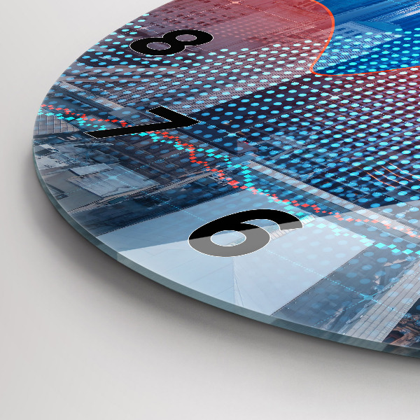 Okrúhle hodiny Mrakodrapy vo Philadelphii