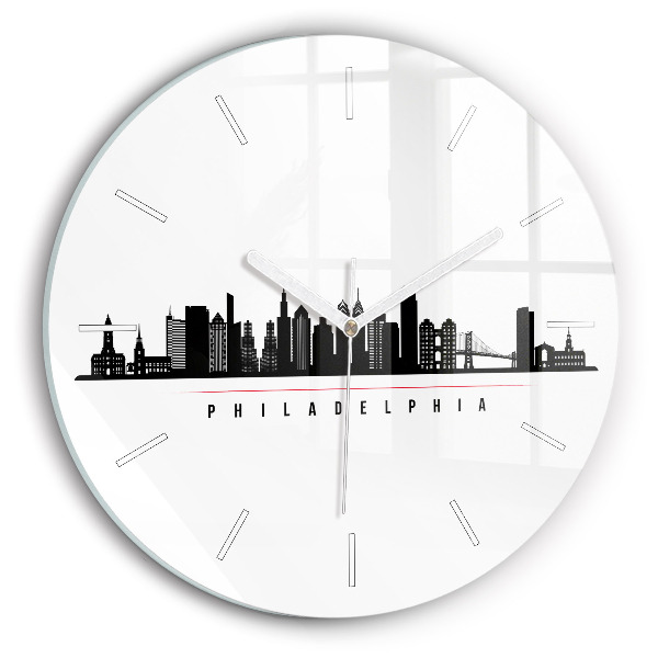 Okrúhle hodiny Ilustrácia z Philadelphie