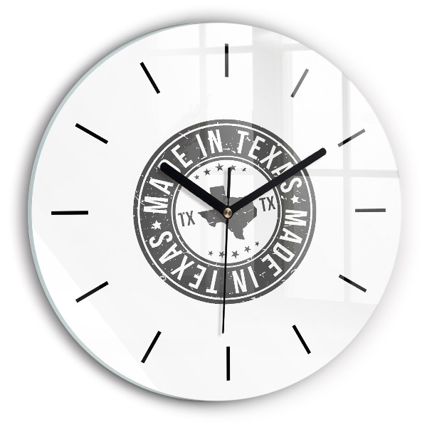 Okrúhle hodiny Texaská známka