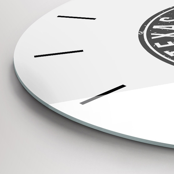 Okrúhle hodiny Texaská známka