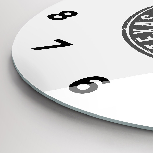 Okrúhle hodiny Texaská známka