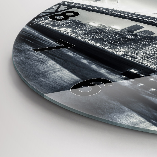 Okrúhle hodiny Most v nočnom San Franciscu