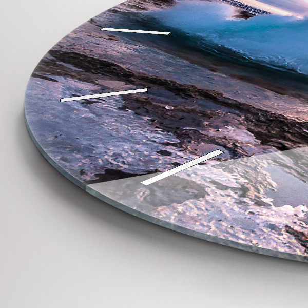 Okrúhle hodiny Gejzír na ostrove Island