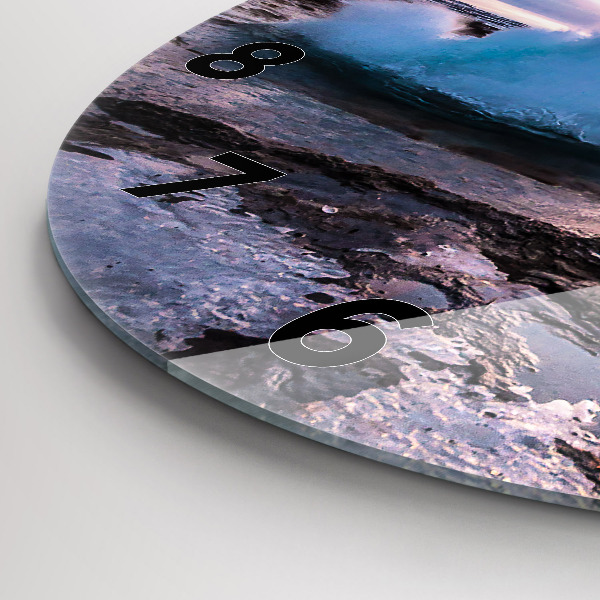 Okrúhle hodiny Gejzír na ostrove Island