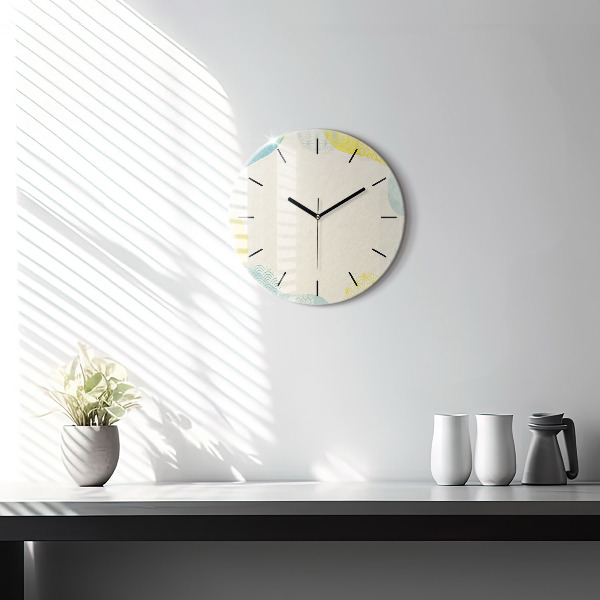 Okrúhle hodiny Rám so vzormi