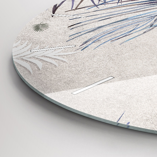 Okrúhle hodiny Palmový list