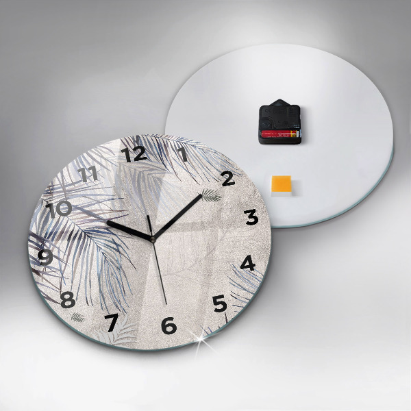 Okrúhle hodiny Palmový list