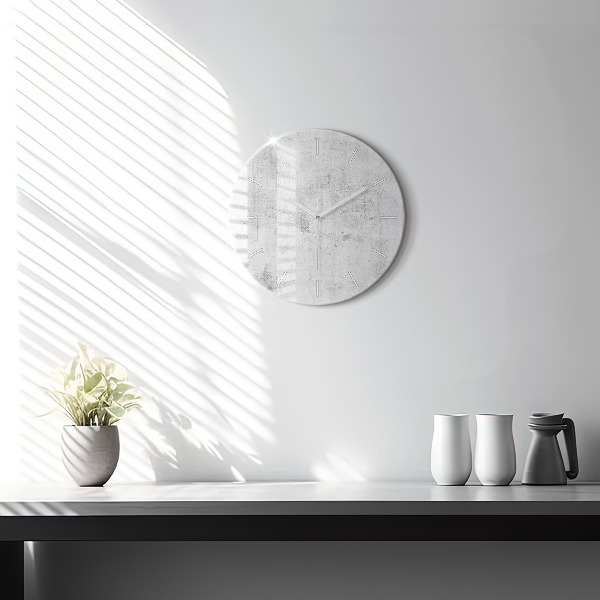 Okrúhle hodiny Betónová stena