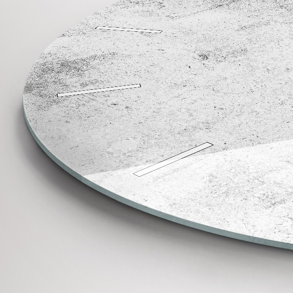 Okrúhle hodiny Betónová stena