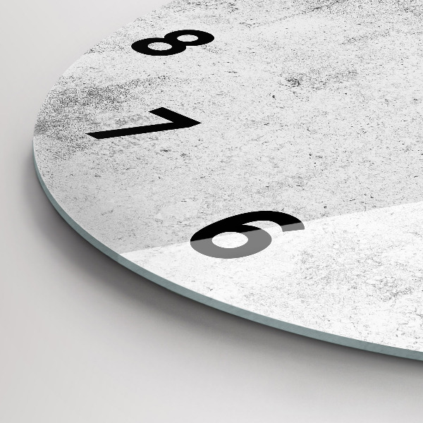 Okrúhle hodiny Betónová stena