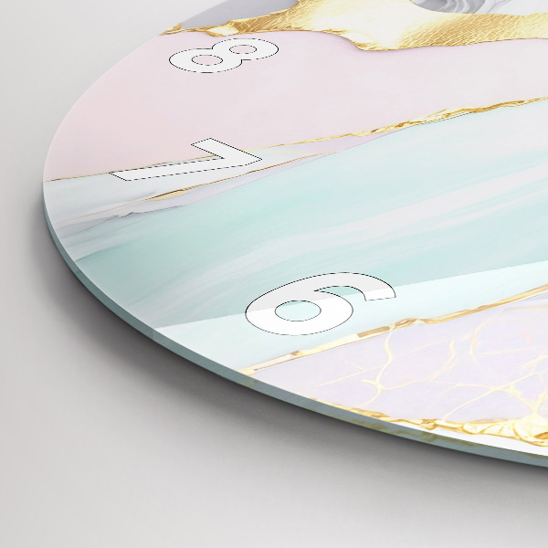 Okrúhle hodiny Mramorový vzor