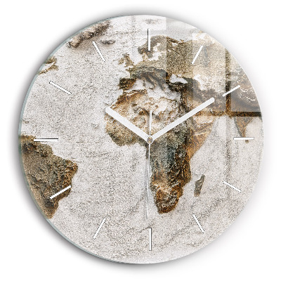 Okrúhle hodiny Stará mapa sveta