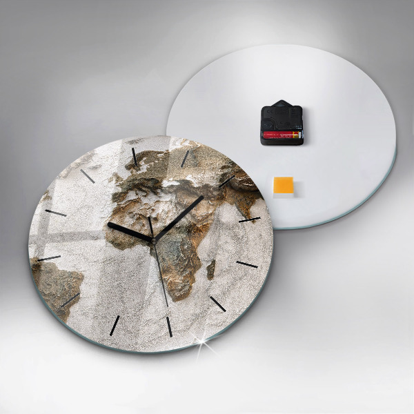 Okrúhle hodiny Stará mapa sveta