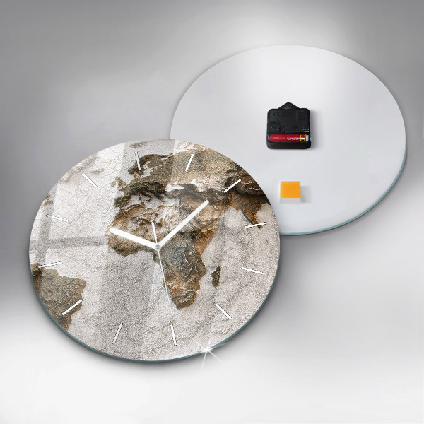 Okrúhle hodiny Stará mapa sveta