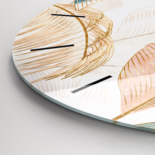 Okrúhle hodiny Vzor listov prírody