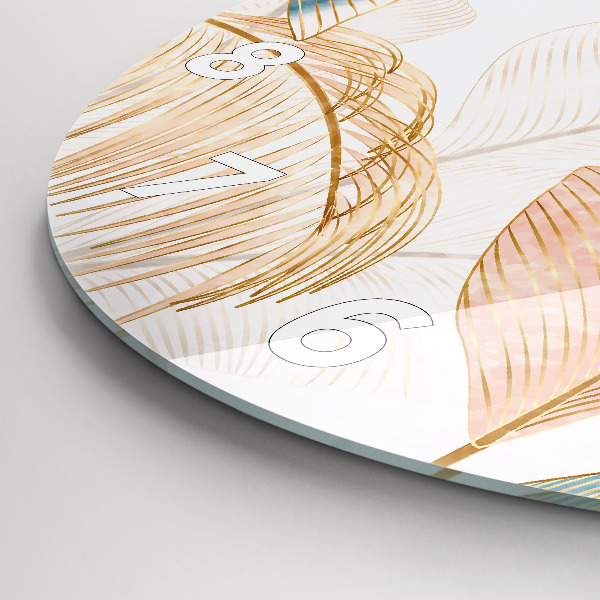 Okrúhle hodiny Vzor listov prírody