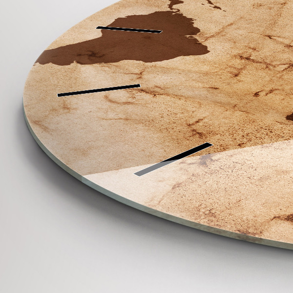 Okrúhle hodiny Vintage mapa sveta