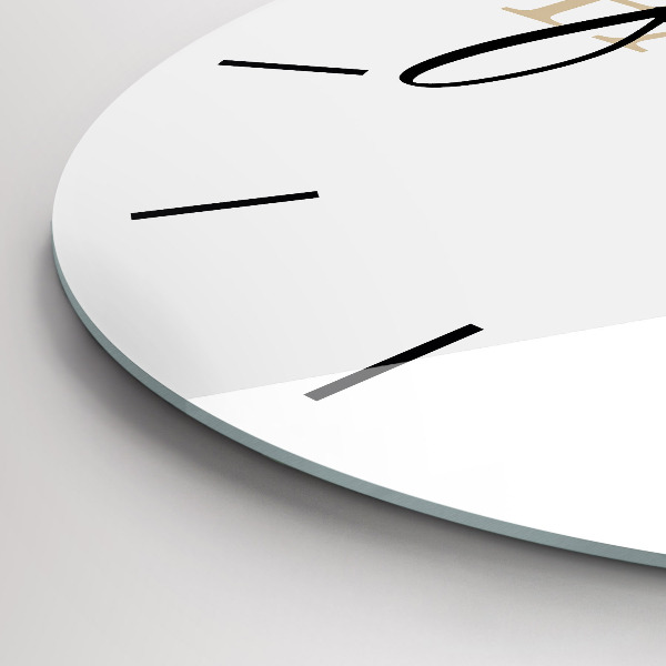 Okrúhle hodiny Rodinný nápis