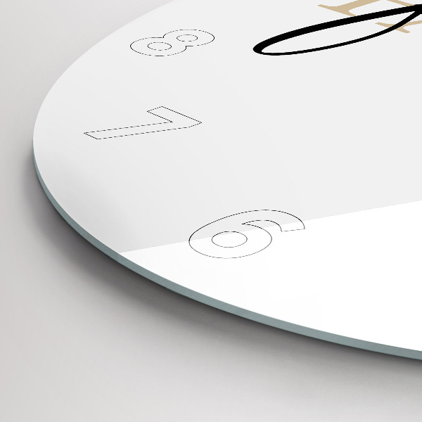 Okrúhle hodiny Rodinný nápis