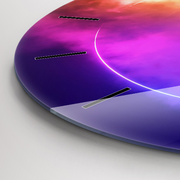 Okrúhle hodiny 3D abstrakcia dymu