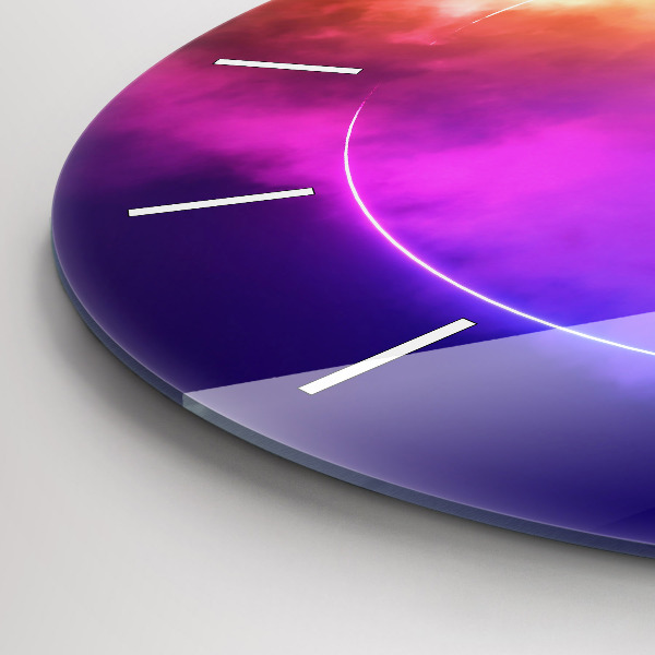 Okrúhle hodiny 3D abstrakcia dymu