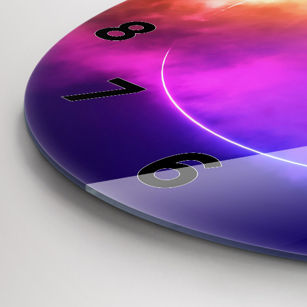 Okrúhle hodiny 3D abstrakcia dymu