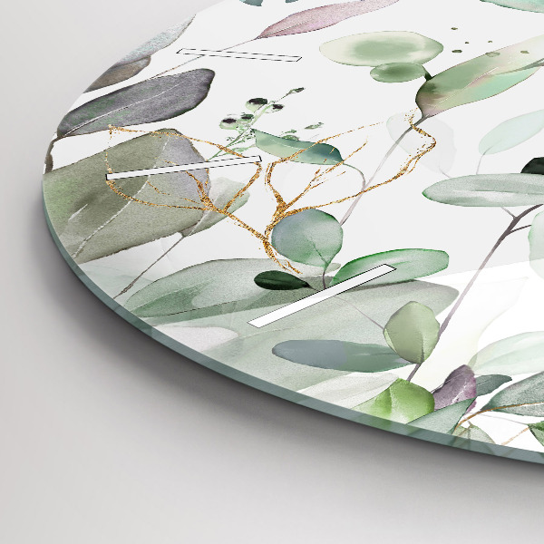 Okrúhle hodiny Listy rastlín