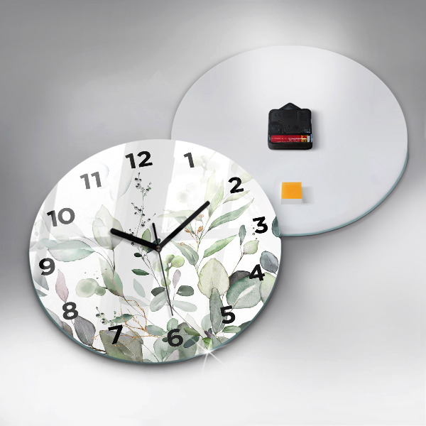 Okrúhle hodiny Listy rastlín