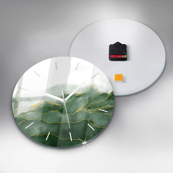 Okrúhle hodiny Listy abstrakcie