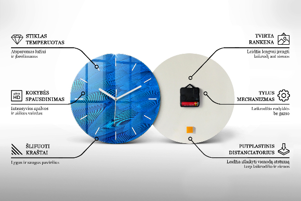 Okrúhle hodiny Minimalistické olivy