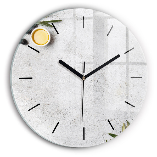 Okrúhle hodiny Minimalistické olivy