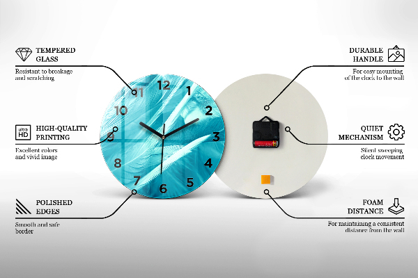 Okrúhle hodiny Minimalistické olivy