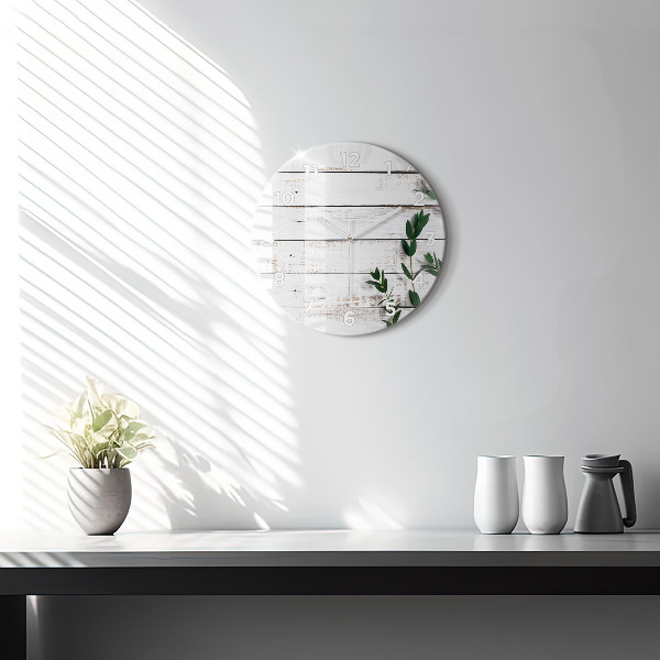 Okrúhle hodiny Drevené svetelné dosky