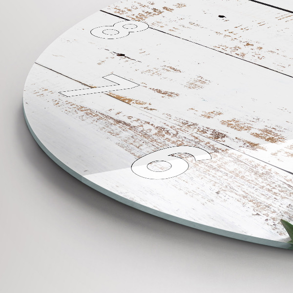 Okrúhle hodiny Drevené svetelné dosky