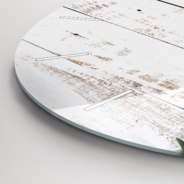 Okrúhle hodiny Drevené svetelné dosky