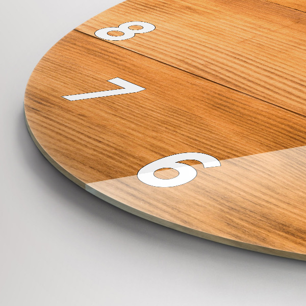 Okrúhle hodiny Drevené dosky