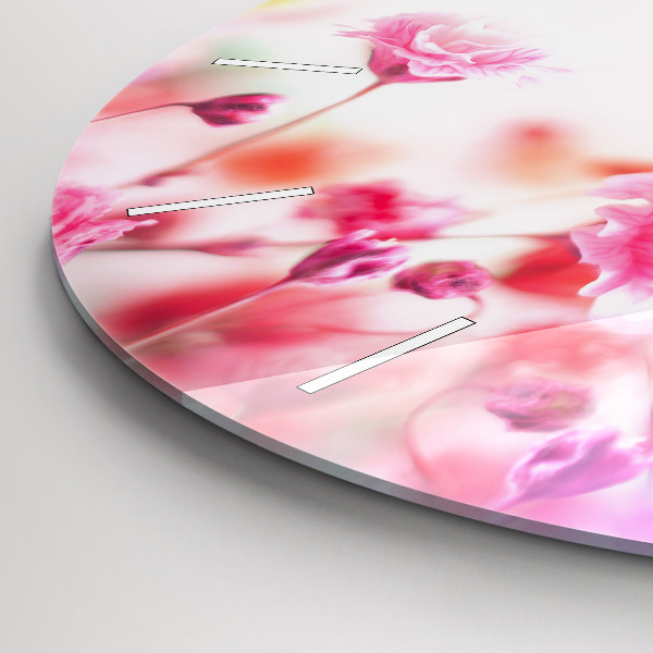 Okrúhle hodiny Kvety na lúke