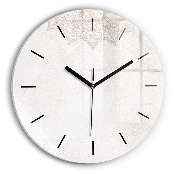 Okrúhle hodiny Dekoratívny vzor