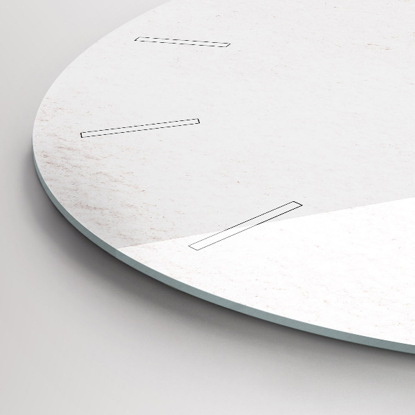 Okrúhle hodiny Dekoratívny vzor