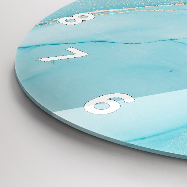 Okrúhle hodiny Dekoratívny mramor