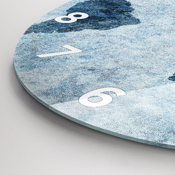 Okrúhle hodiny Maľovaná mapa sveta