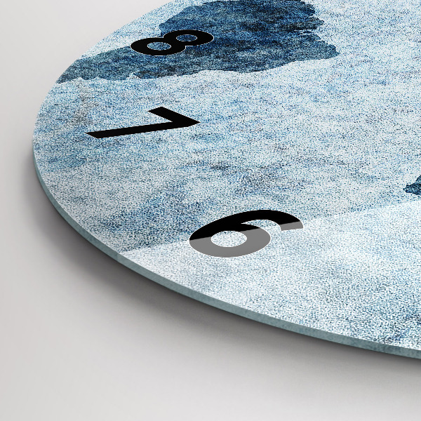 Okrúhle hodiny Maľovaná mapa sveta