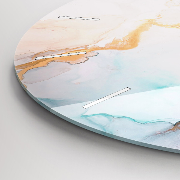 Okrúhle hodiny Abstraktný obraz