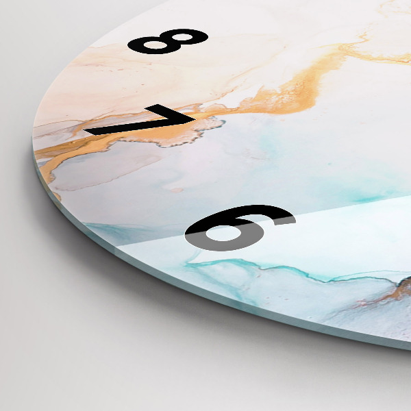 Okrúhle hodiny Abstraktný obraz