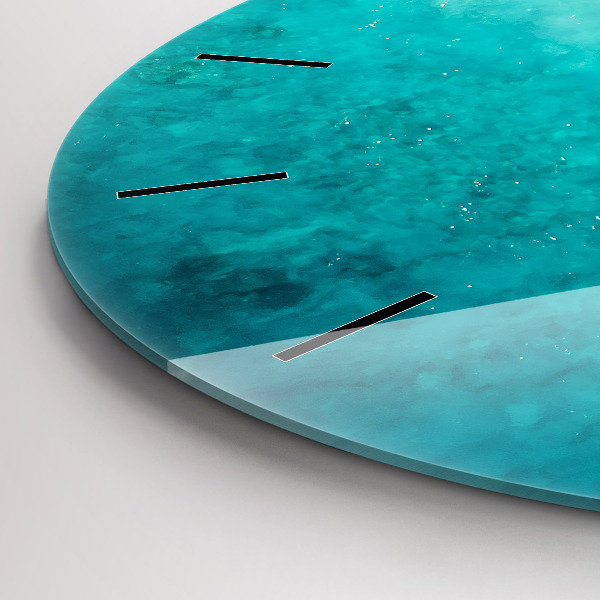 Okrúhle hodiny Pláž morský piesok