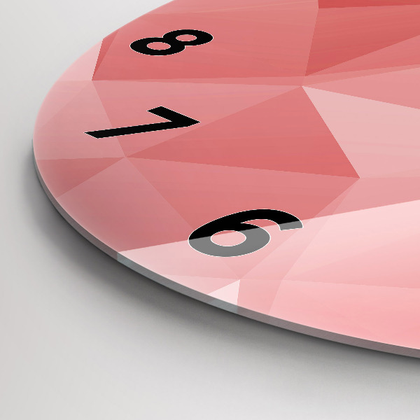 Okrúhle hodiny Abstrakcia trojuholníkov