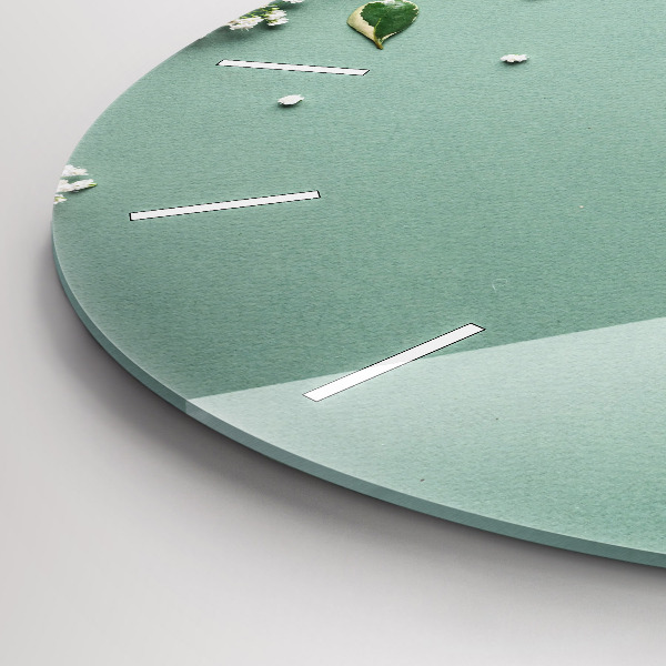 Okrúhle hodiny Jemné kvety