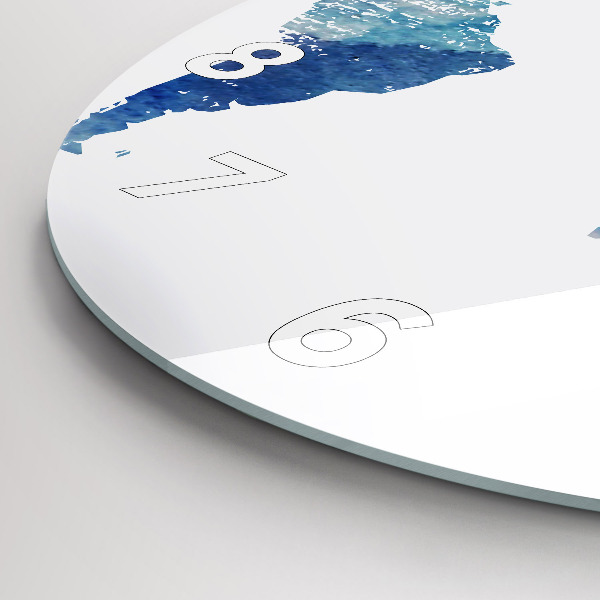 Okrúhle hodiny Mapa sveta