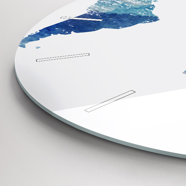 Okrúhle hodiny Mapa sveta