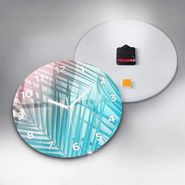 Okrúhle hodiny Tropická palma